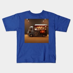 Steampunk Tokyo Ramen Food Truck Kids T-Shirt